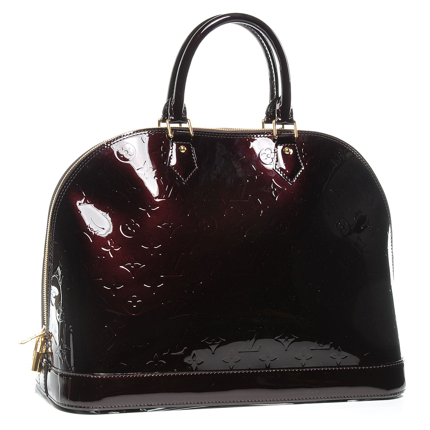 Louis Vuitton Vernis Alma GM Amarante 3 of 7