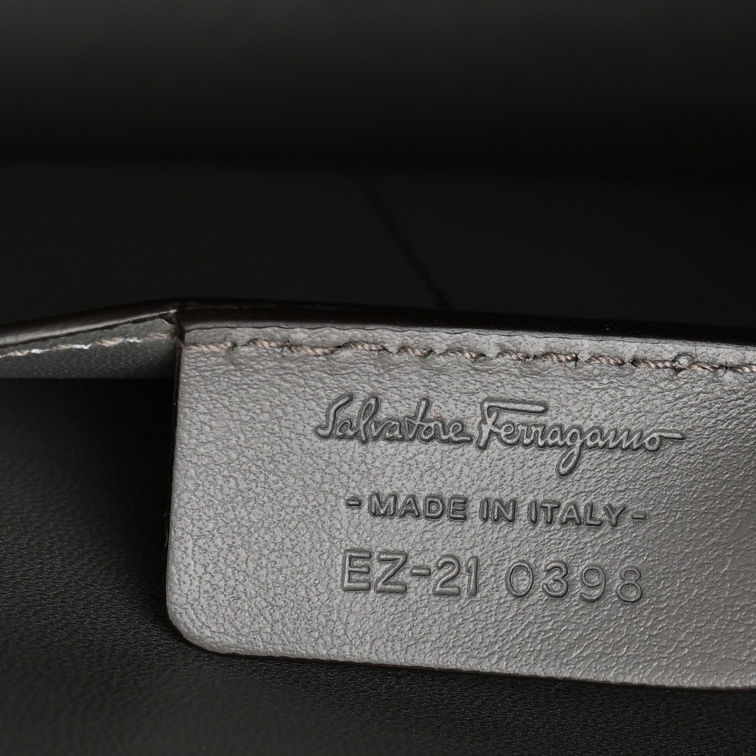 Salvatore Ferragamo Hammered Calfskin Medium The Studio Box Bag Sparrow 7 of 10