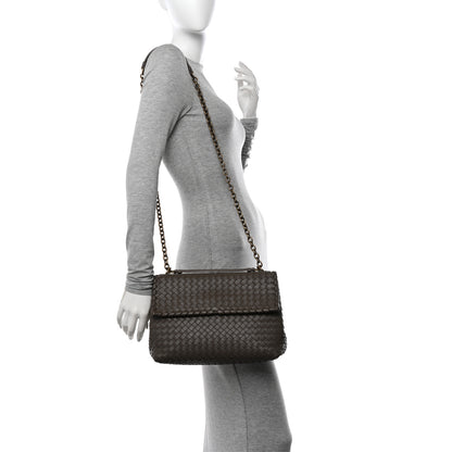 Bottega Veneta Nappa Intrecciato Medium Olimpia Shoulder Bag Mink 2 of 11