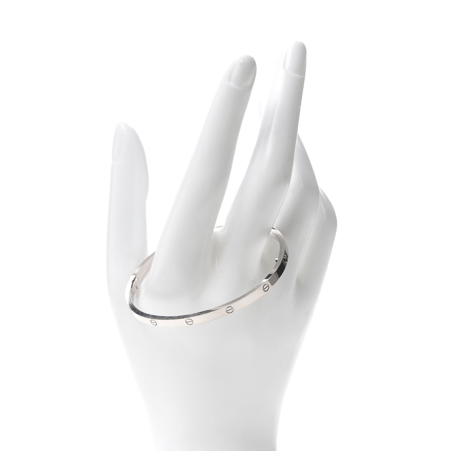 18K White Gold Small LOVE Bracelet 18