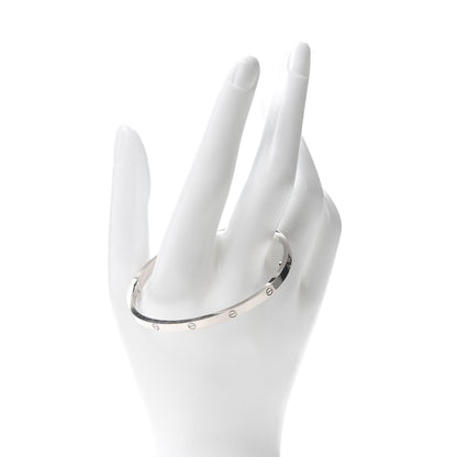 Cartier 18K White Gold Small LOVE Bracelet 18 2 of 6