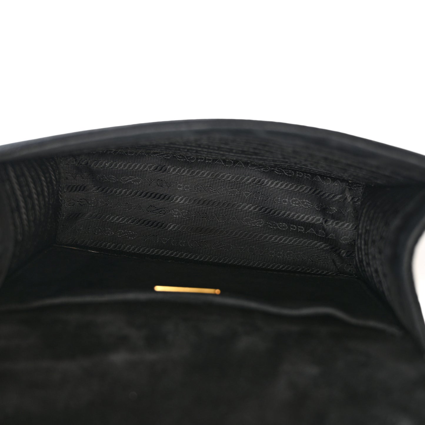 Velluto Ricamo Cahier Shoulder Bag Black