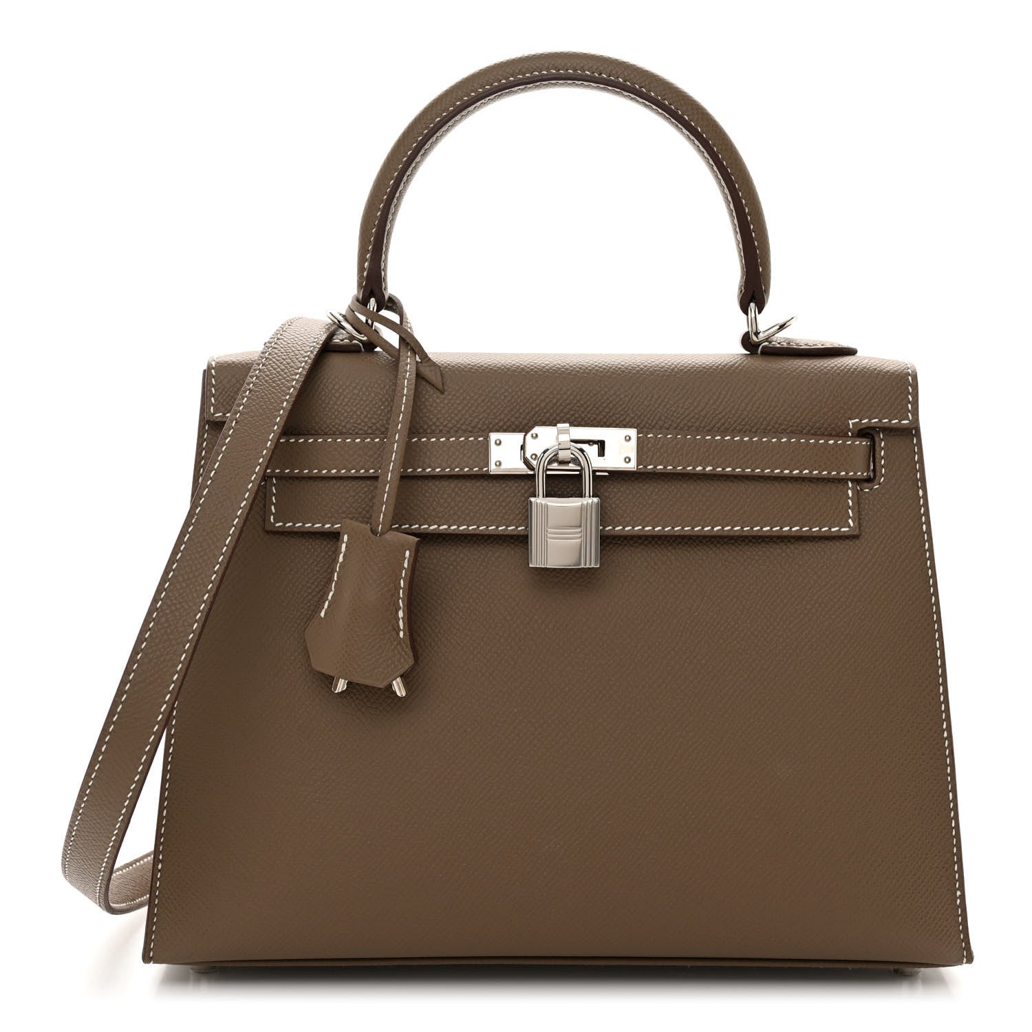 Hermes Epsom Kelly Sellier 25 Etoupe 1 of 11