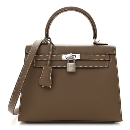 Hermes Epsom Kelly Sellier 25 Etoupe 1 of 11