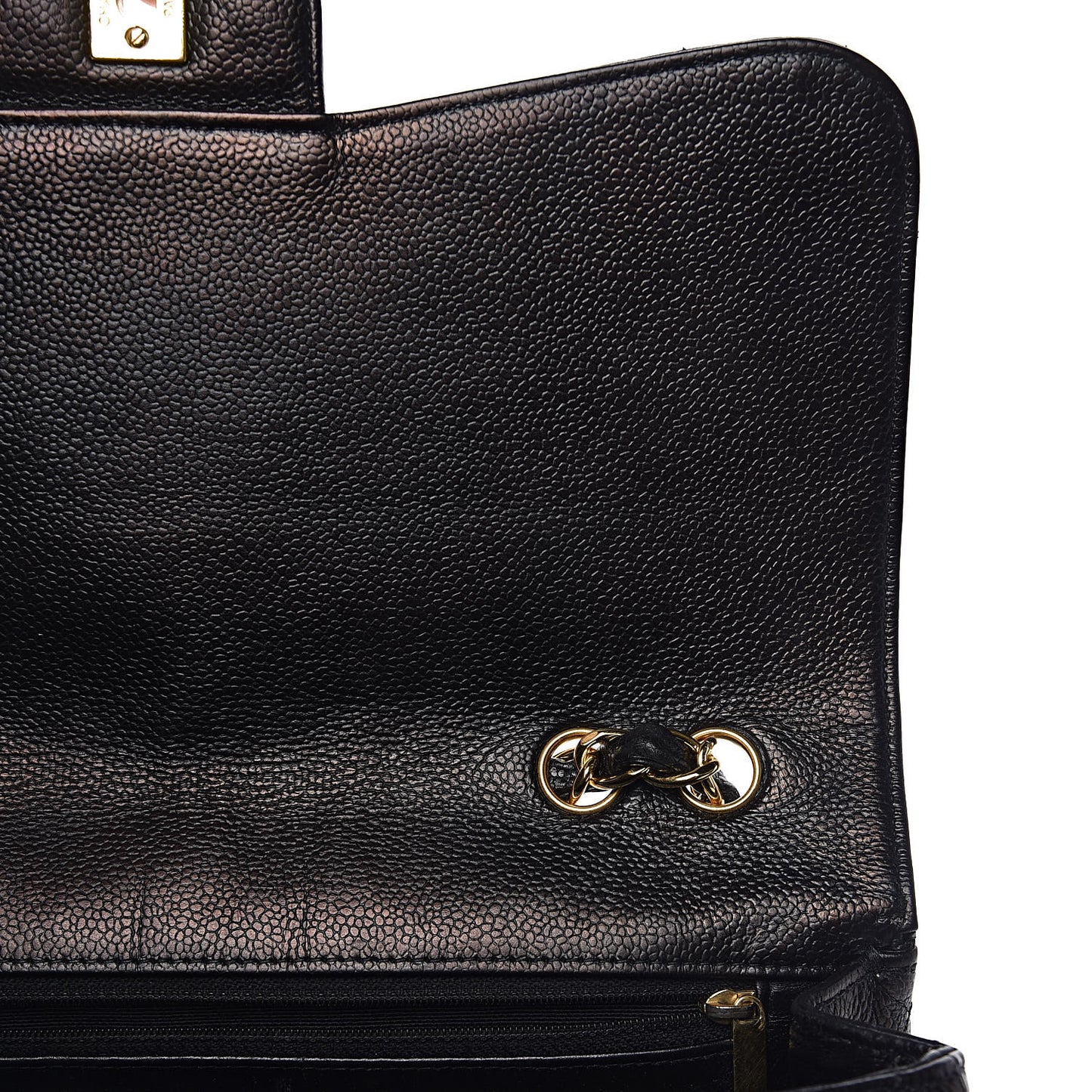 Caviar Quilted Jumbo Single Flap Black
