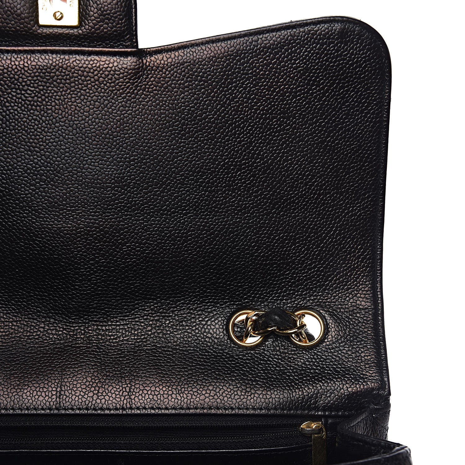 Chanel Caviar Quilted Jumbo Single Flap Black 10 of 27