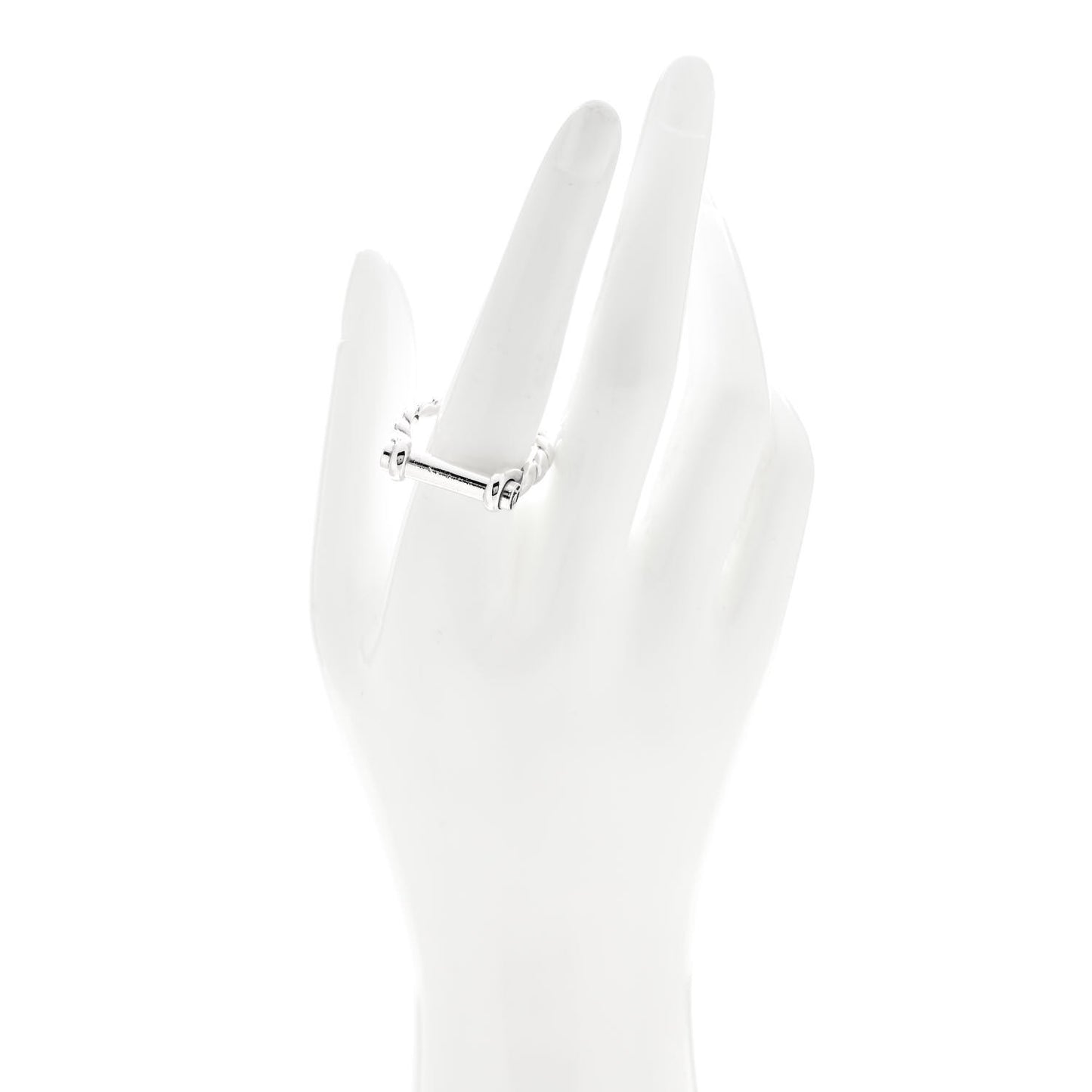 Sterling Silver Barrel Ring 63 10.5