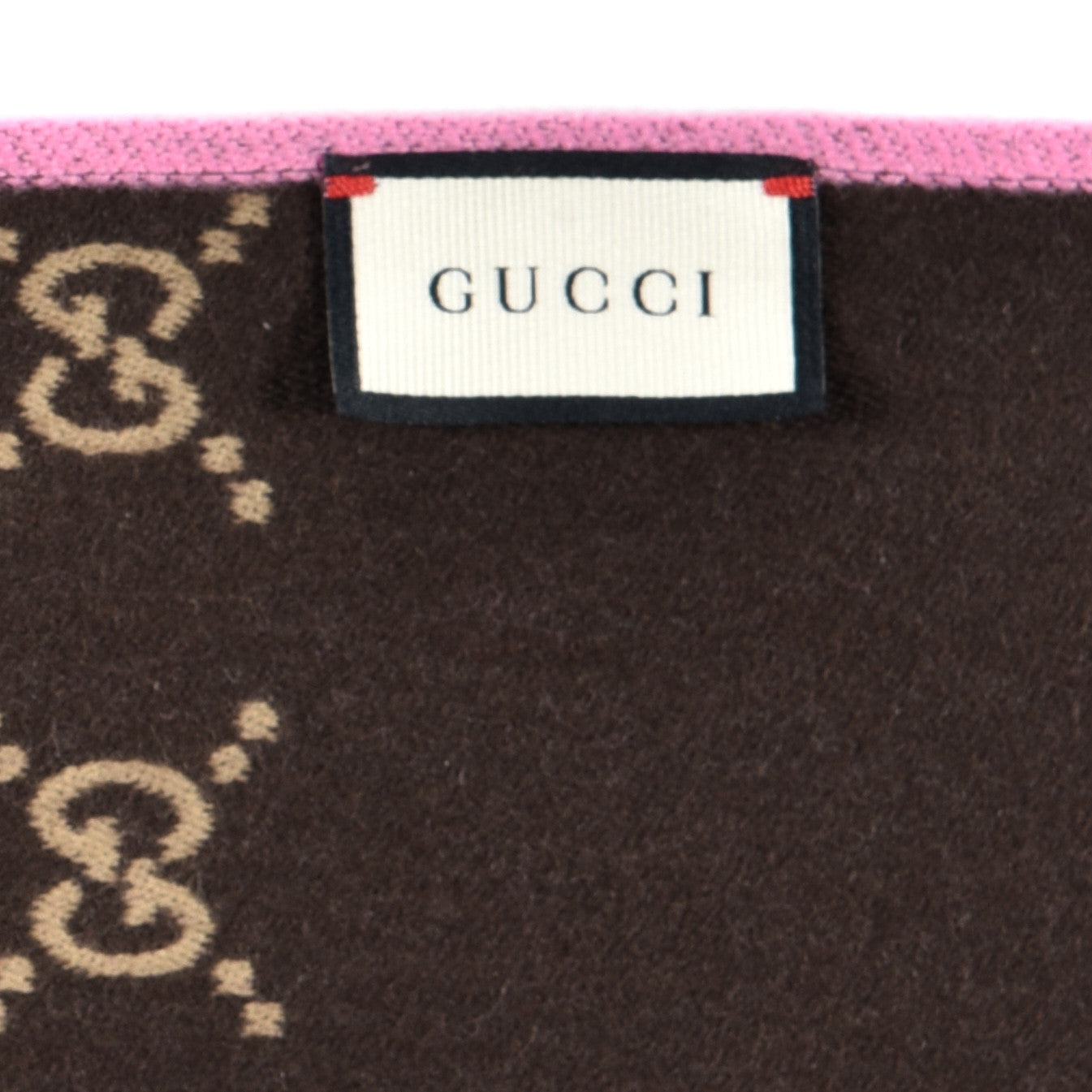 Gucci Wool Silk GG Monogram Ripon Simple Scarf Roseate 4 of 5