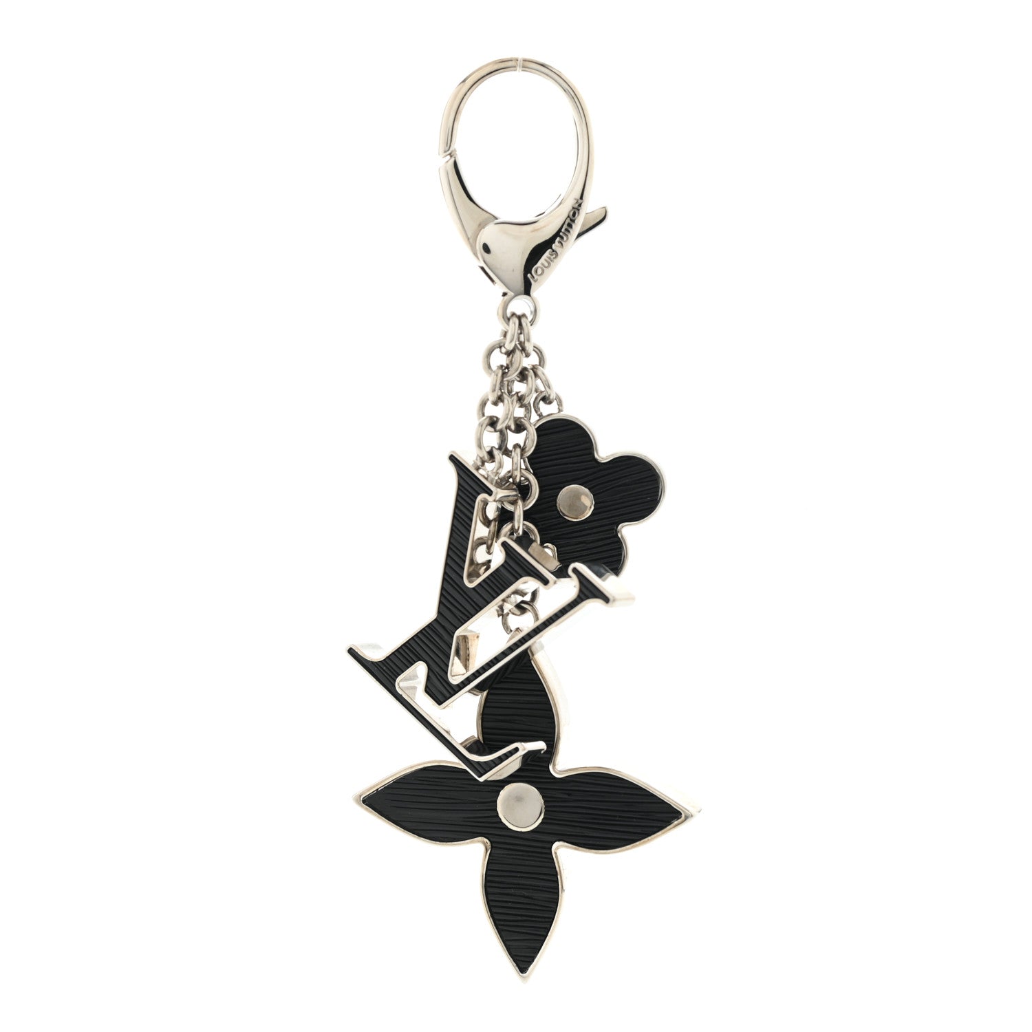 Louis Vuitton Electric Epi Fleur d'Epi Bag Charm Black 1 of 4