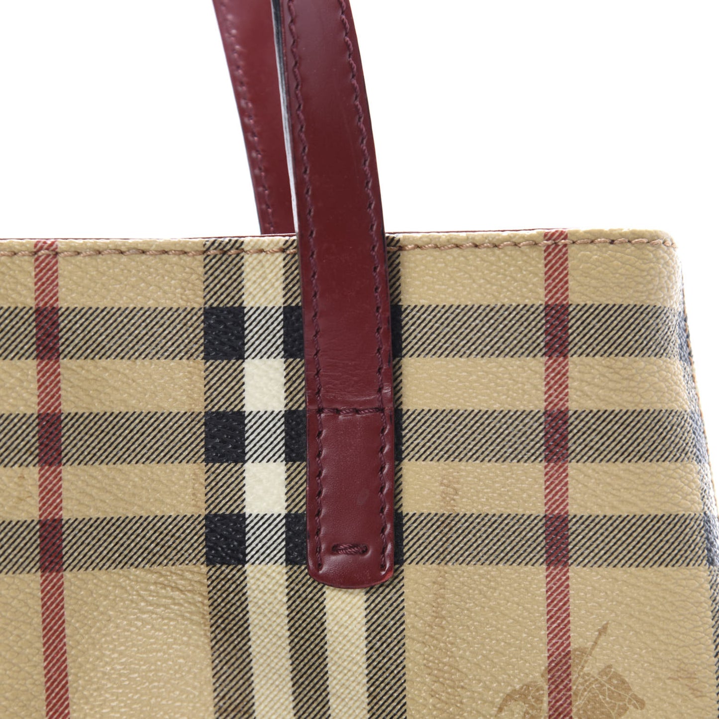 Haymarket Check Small Tote Red