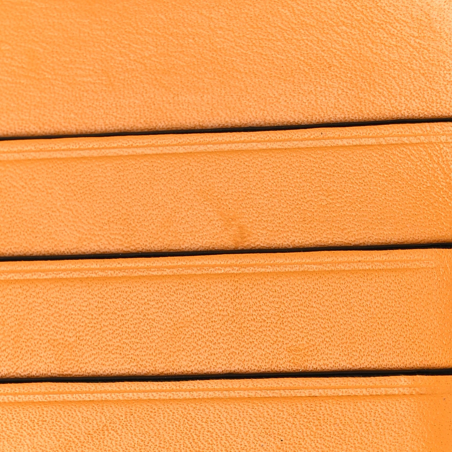Calfskin Embossed Repeat Coin Card Holder Mandarin