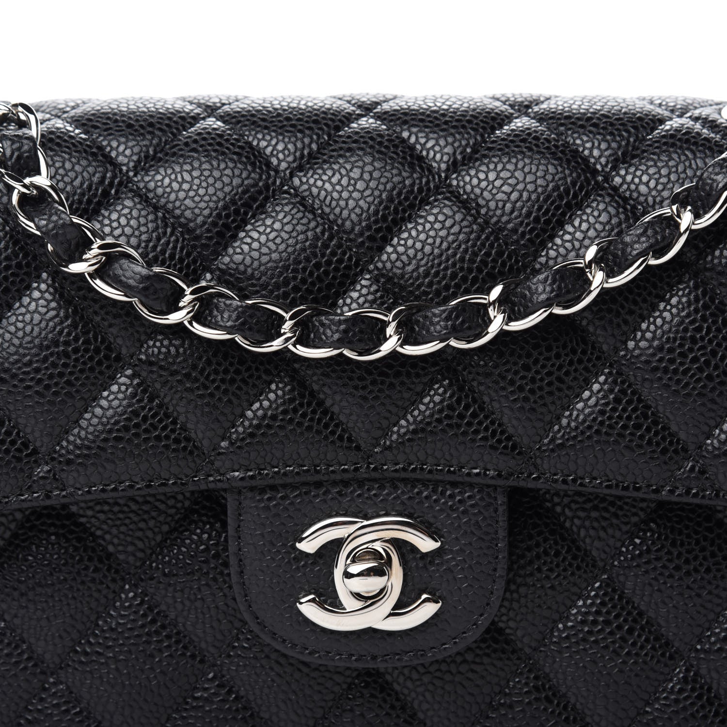 Chanel Caviar Quilted Small Double Flap Black 12 of 13