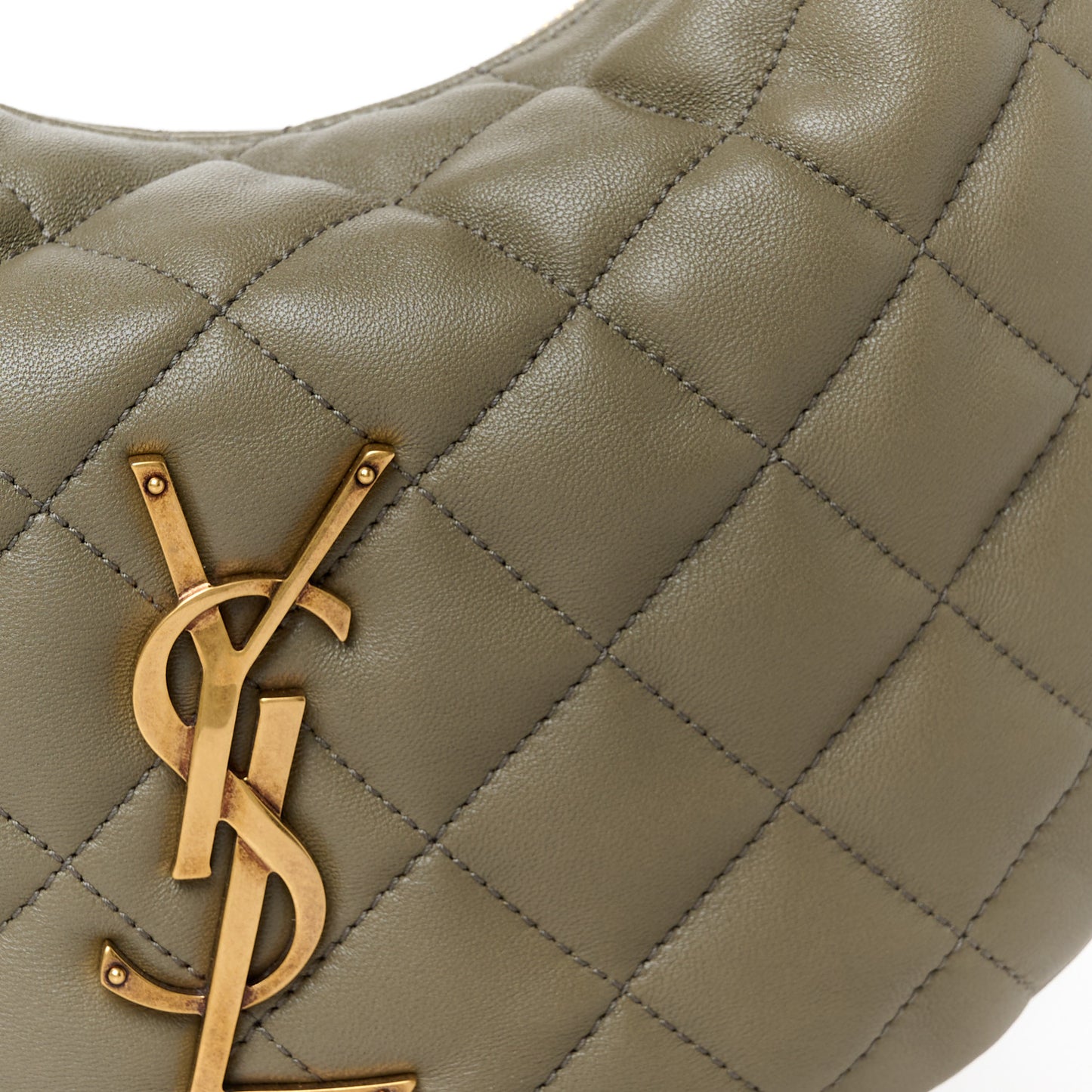 Lambskin Quilted Icarino Bag Dark Strong Moss