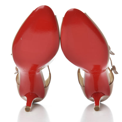 Christian Louboutin Patent Debriditoe 85 Pumps 37 Nude 5 of 12