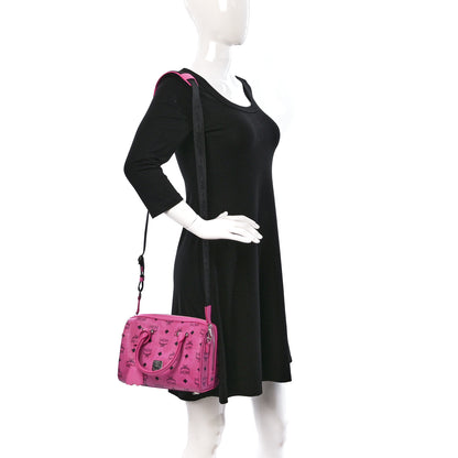 MCM Visetos Essential Boston Bag Pink 2 of 9