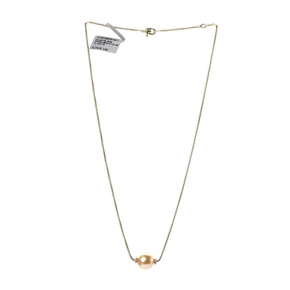 David Yurman 18K Yellow Gold South Sea Pearl Diamond Solari Single Station Necklace Yellow 3 of 5