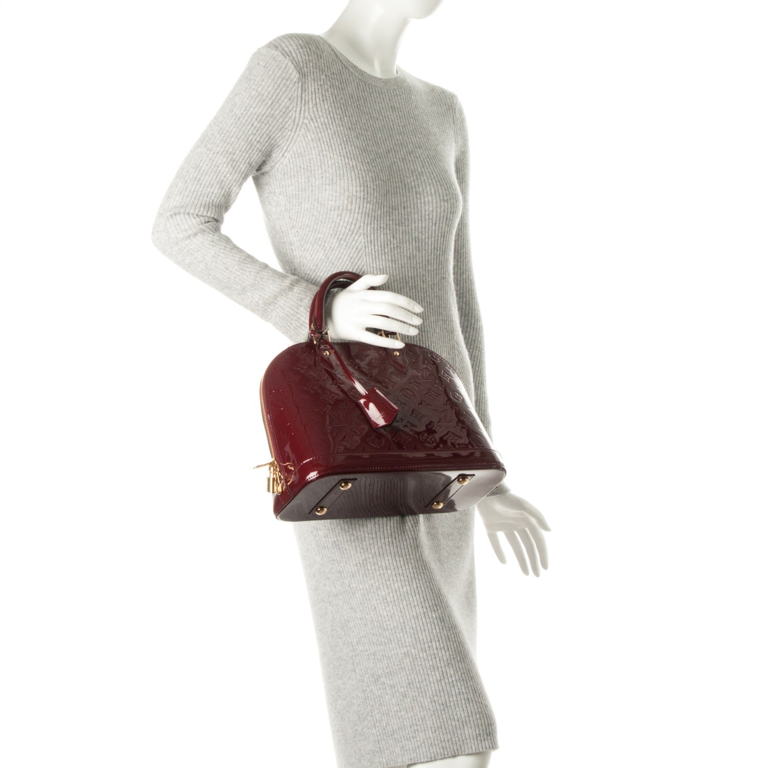 Louis Vuitton Vernis Alma PM Griotte 2 of 7