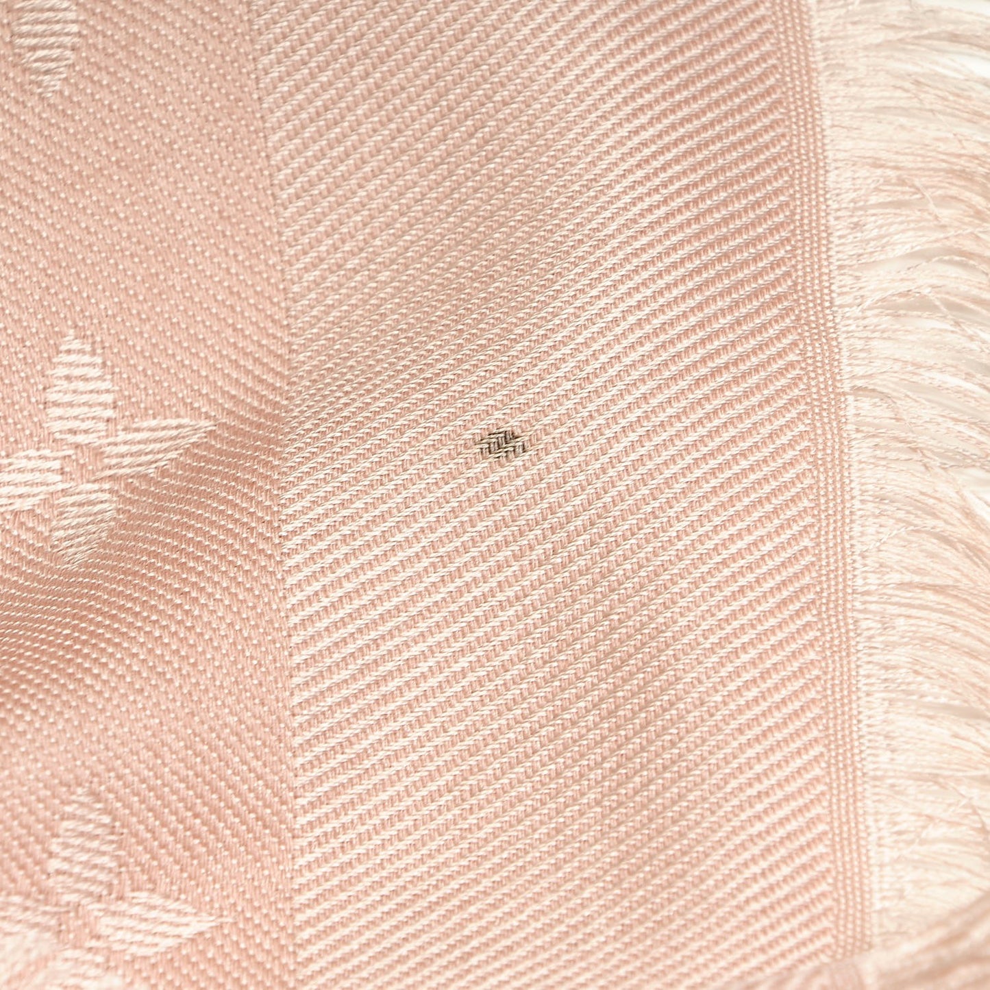 Silk Wool Monogram Denim Shawl Pink