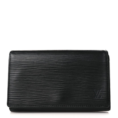 Louis Vuitton Epi Porte-Monnaie Billets Tresor Wallet Black 1 of 7
