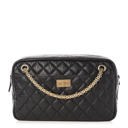 Chanel Aged Calfskin Quilted Medium Reissue Camera Case Black 1 of 10
