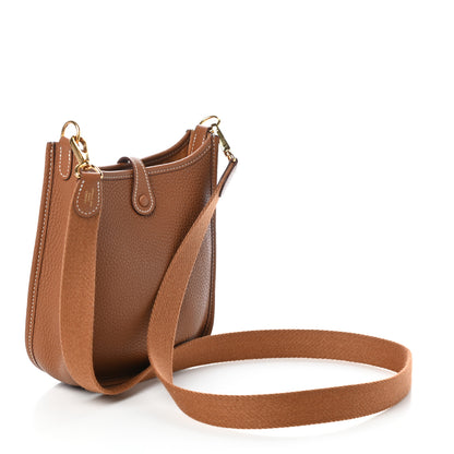 Hermes Taurillon Clemence Evelyne TPM Gold 3 of 9