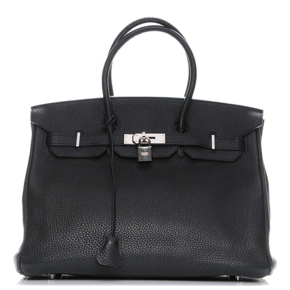 Hermes Taurillon Clemence Birkin 35 Black 1 of 26