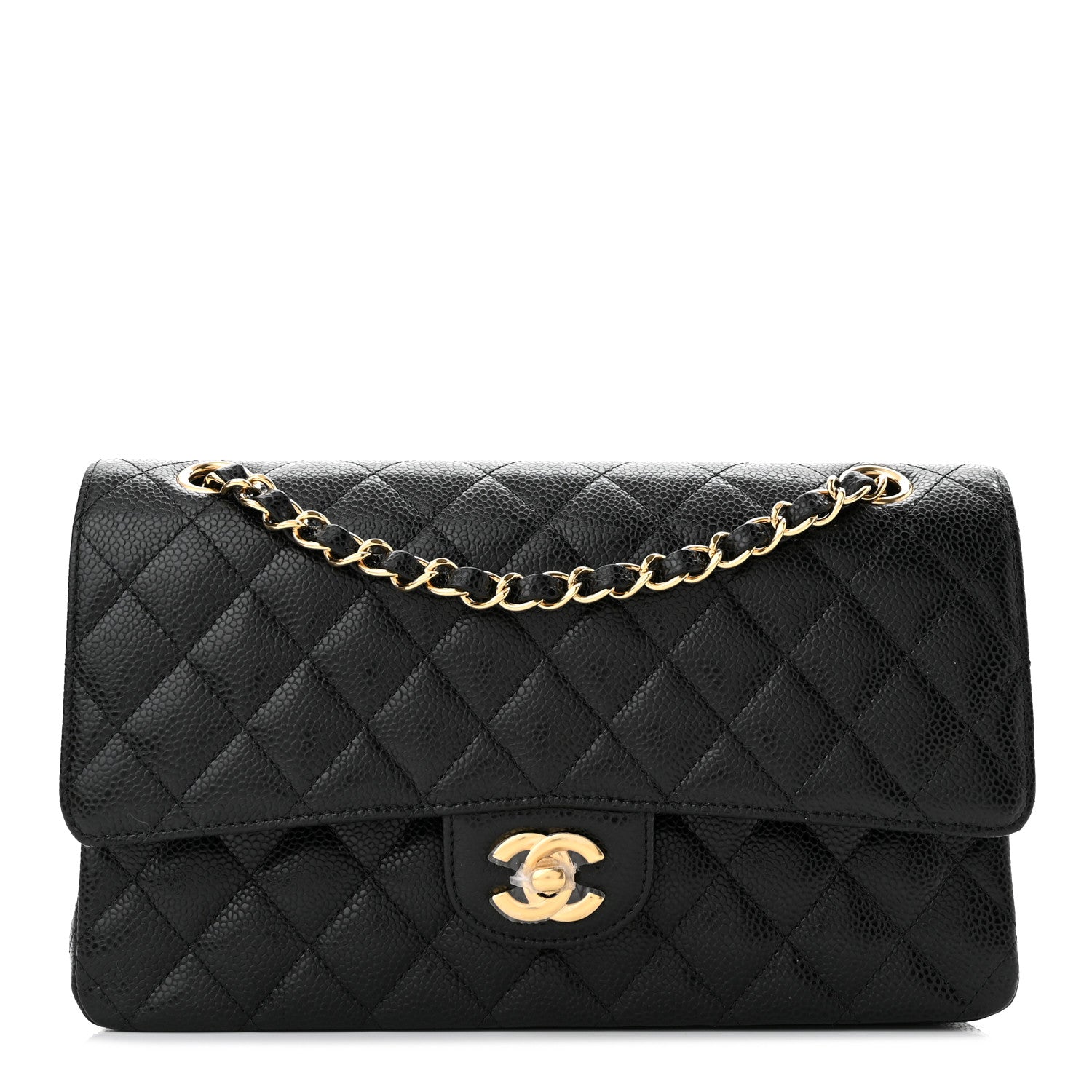 Chanel Caviar Quilted Medium Double Flap Black 1 of 12