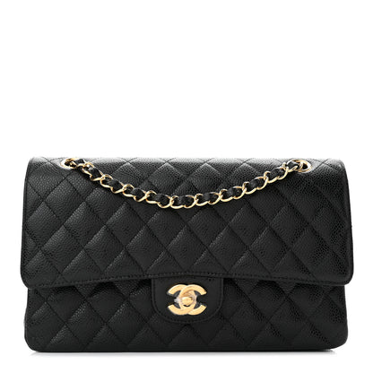 Chanel Caviar Quilted Medium Double Flap Black 1 of 12