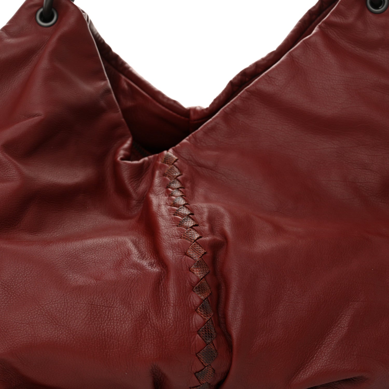 Bottega Veneta Nappa Intrecciato Snakeskin Aquilone Fortune Cookie Hobo 8 of 12