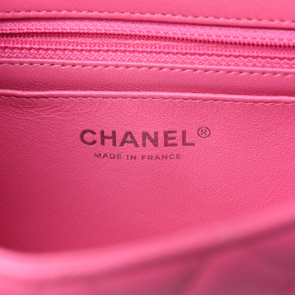 Chanel Lambskin Quilted Mini Rectangular Flap Pink 6 of 10