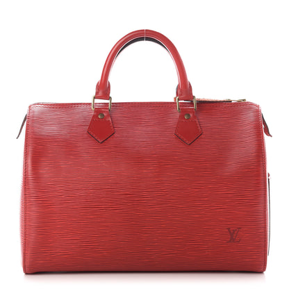 Louis Vuitton Epi Speedy 30 Castillan Red 1 of 10