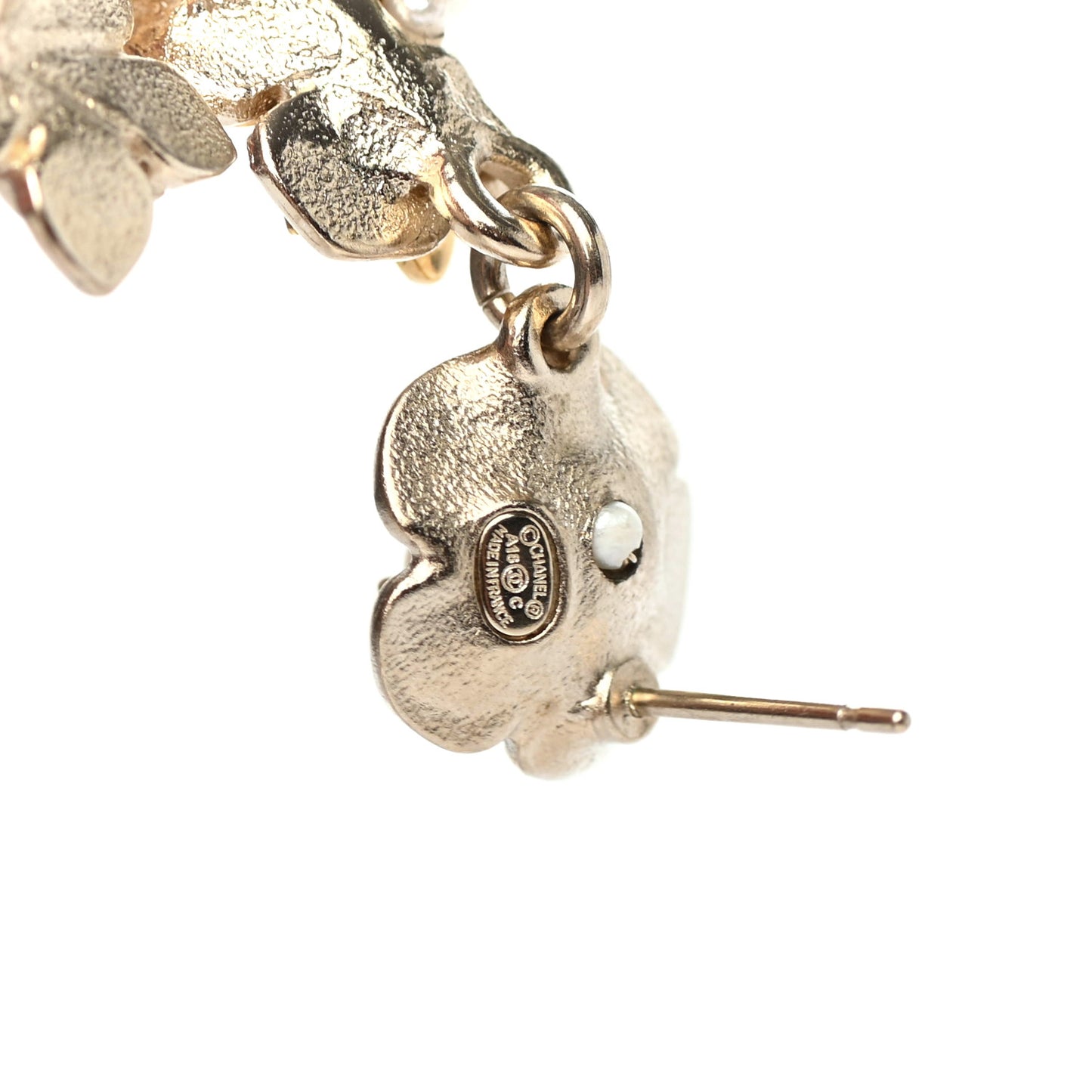 Pearl Camelia Earrings Gold