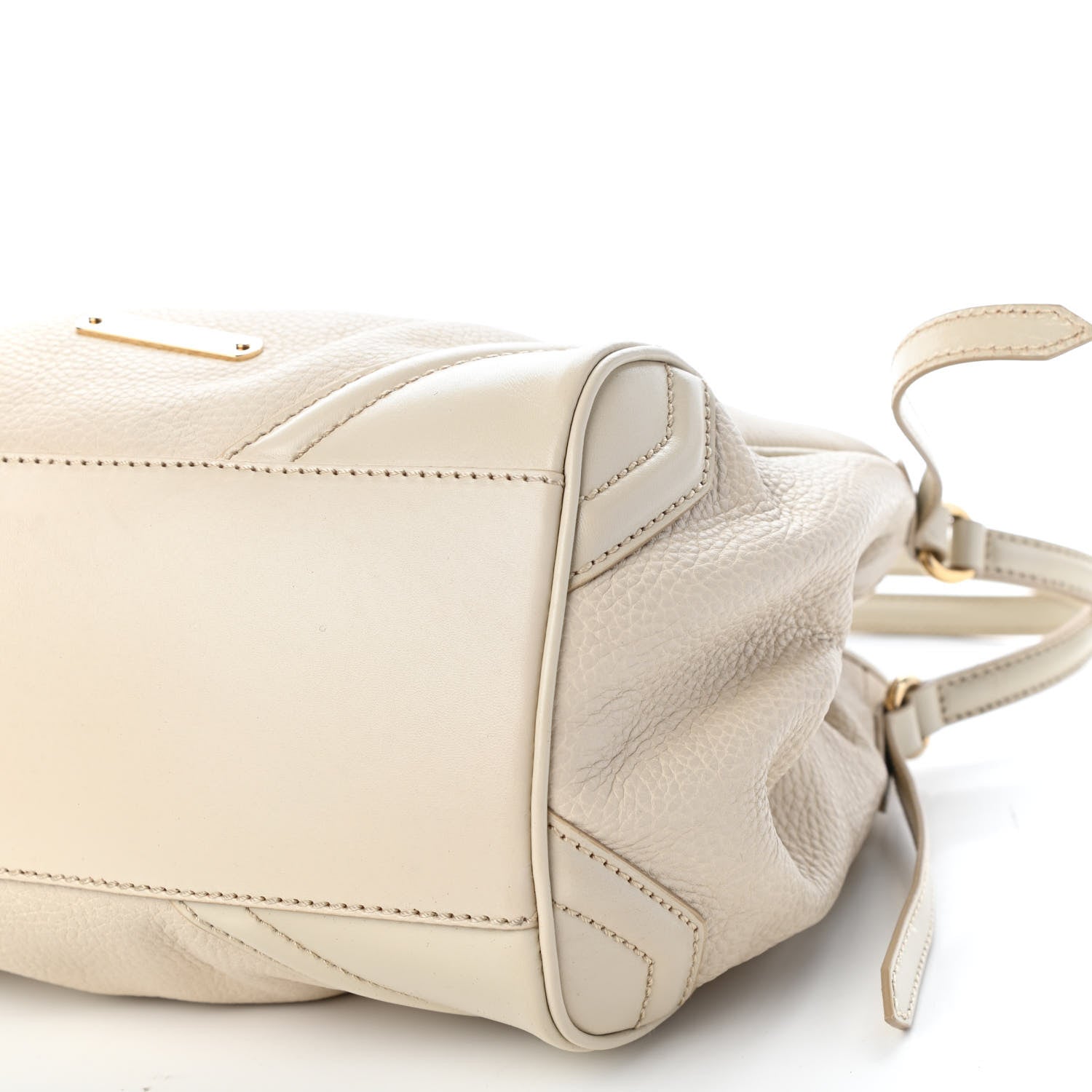 Burberry Grainy Calfskin Small Canterbury Tote Limestone 8 of 9