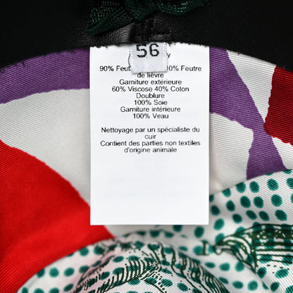 Hermes Rabbit Felt Hat 56 Black 10 of 10