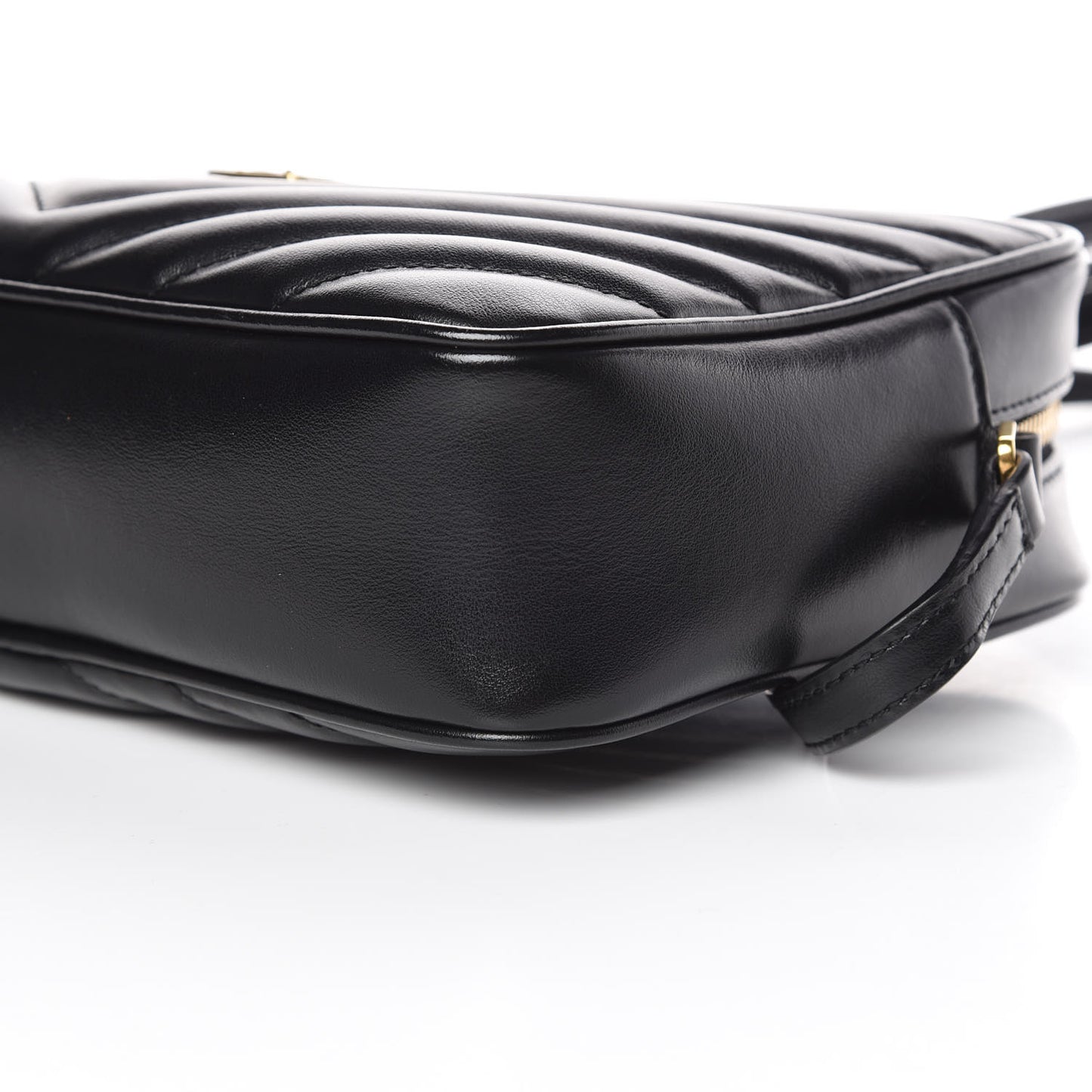 Calfskin Matelasse Monogram Lou Camera Bag Black