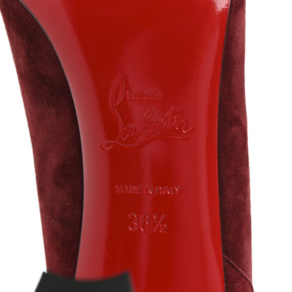 Christian Louboutin Veau Velours Calfskin Jurassic Me In The 90s 85 Ankle Boots 36.5 Tanin 7 of 9