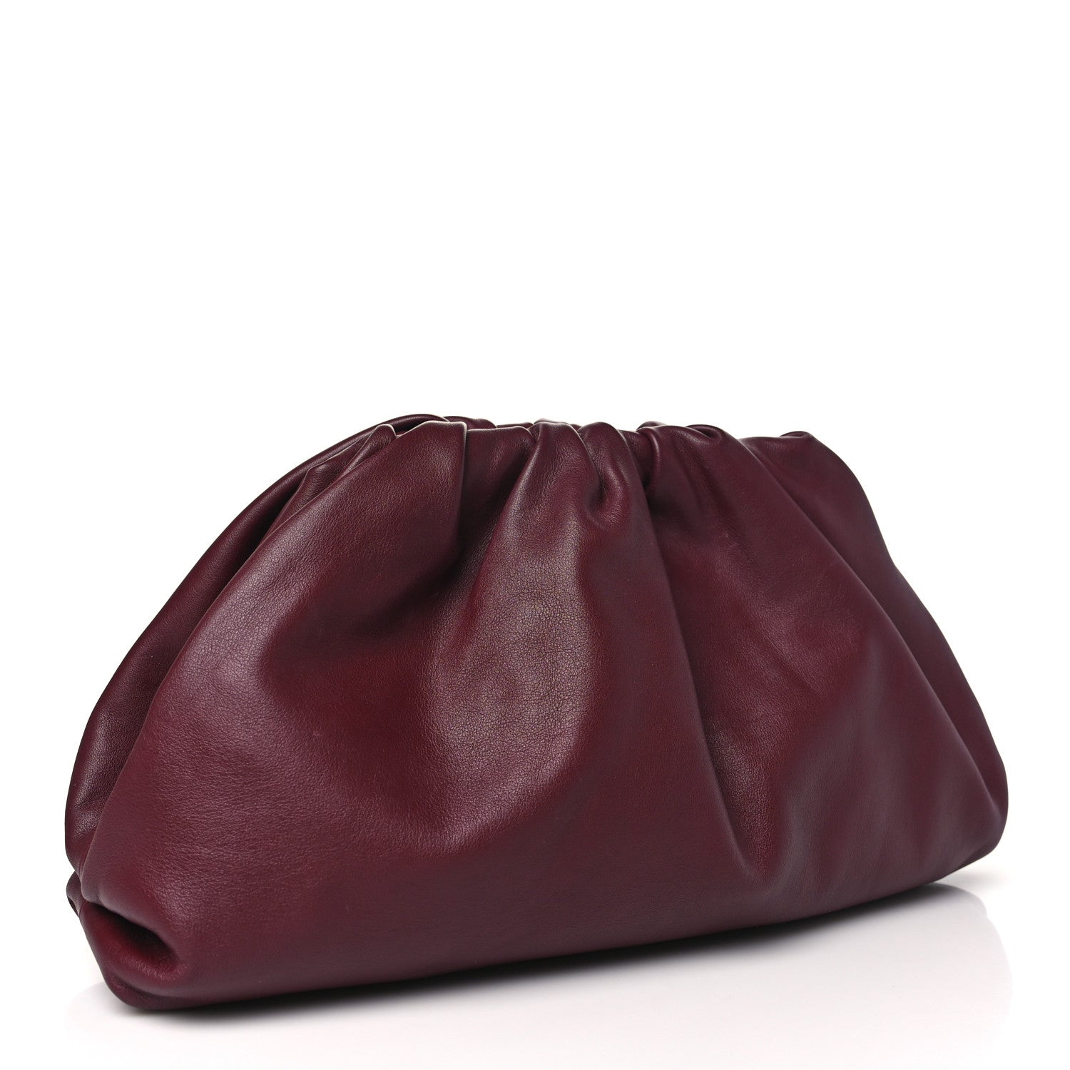 Bottega Veneta Smooth Butter Calf The Pouch Oversized Clutch Bordeaux 3 of 11
