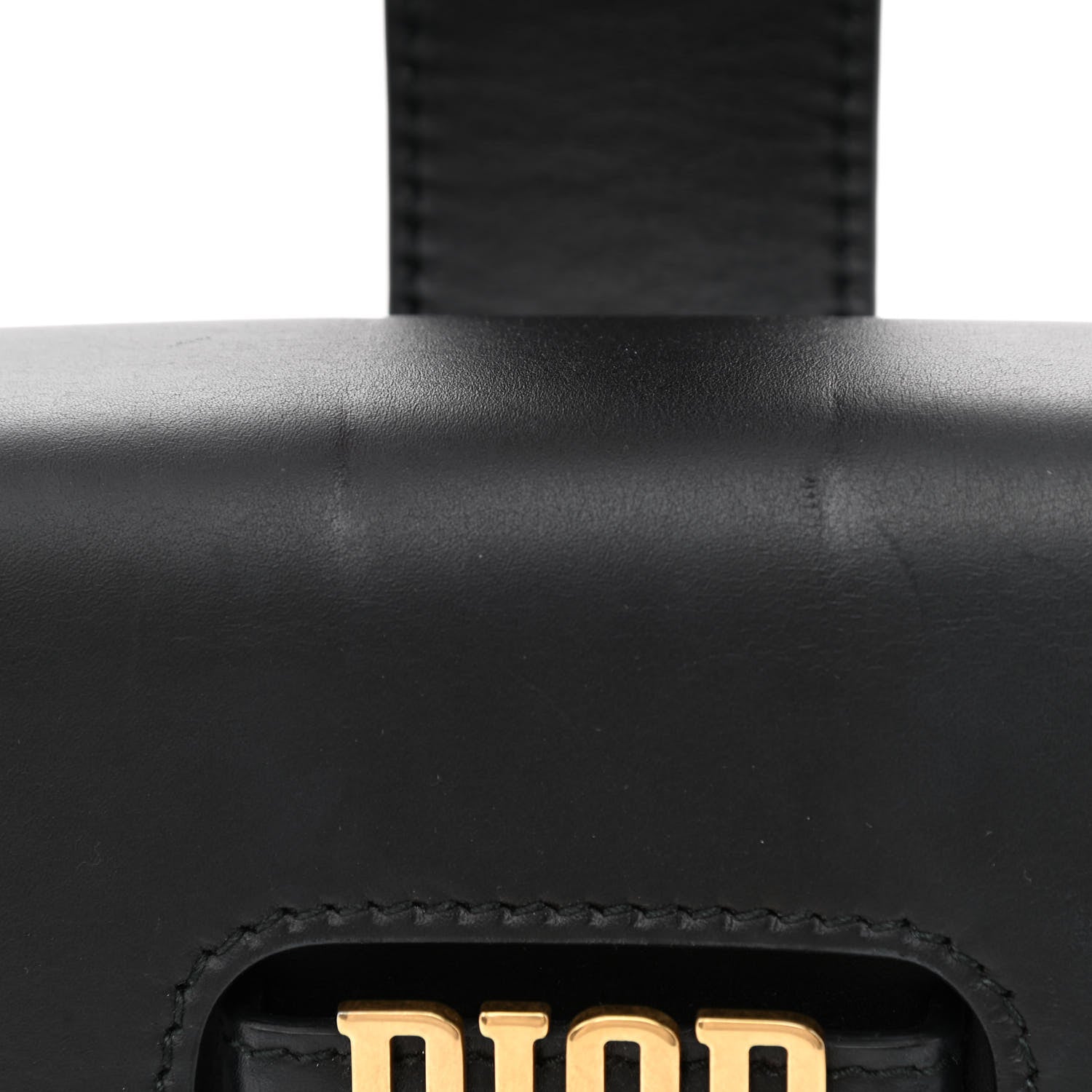 Christian Dior Calfskin D Fence Saddle Bag Black 11 of 11