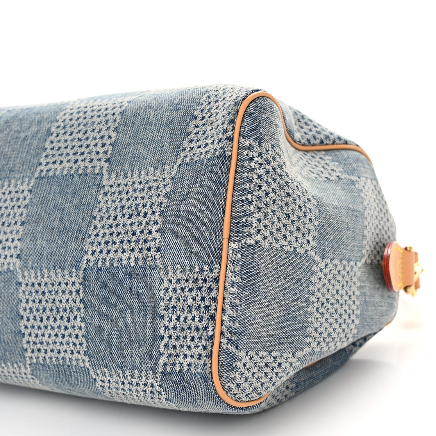 Louis Vuitton Damier Denim 3D Speedy Bandouliere 25 Bleu 9 of 10