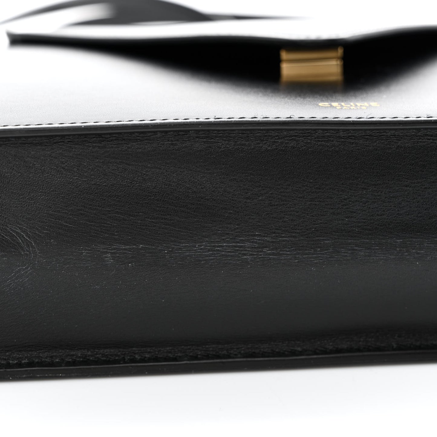Smooth Calfskin Edwige Shoulder Bag Black