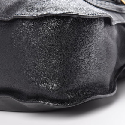 Chloe Calfskin Perforated Medium Marcie Animation Satchel Black 9 of 15