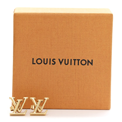 Louis Vuitton Metal LV Iconic Earrings Gold 6 of 6