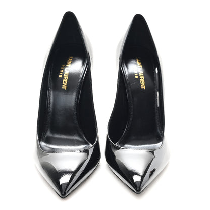 Saint Laurent Patent Opyum 110 Pumps  39.5 Black Gold 3 of 10