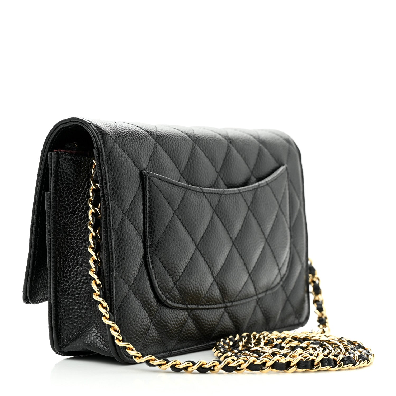Chanel Caviar Quilted Wallet on Chain WOC Black 3 of 11