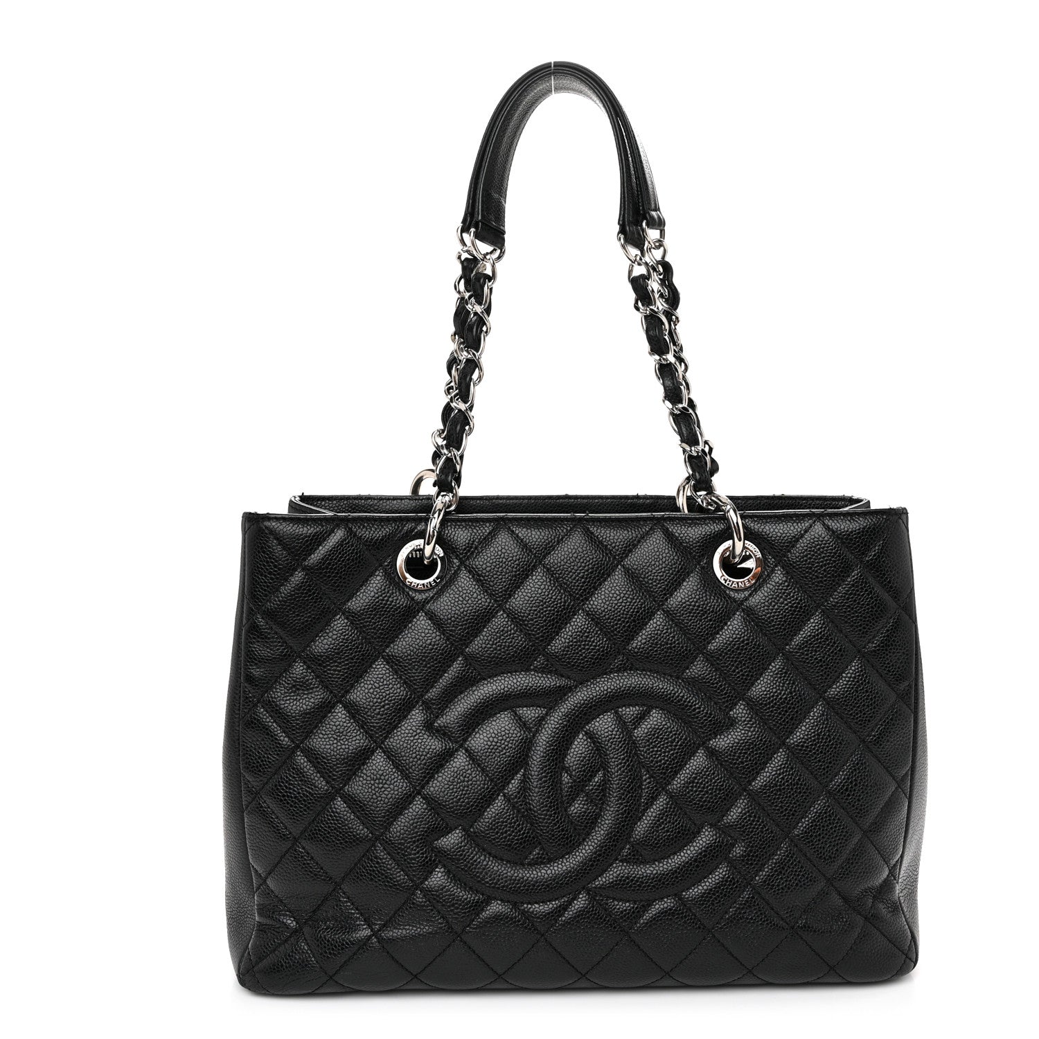 Chanel Caviar Quilted Grand Shopping Tote GST Black 1 of 12