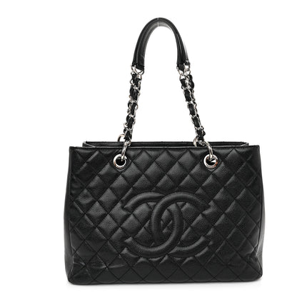 Chanel Caviar Quilted Grand Shopping Tote GST Black 1 of 12
