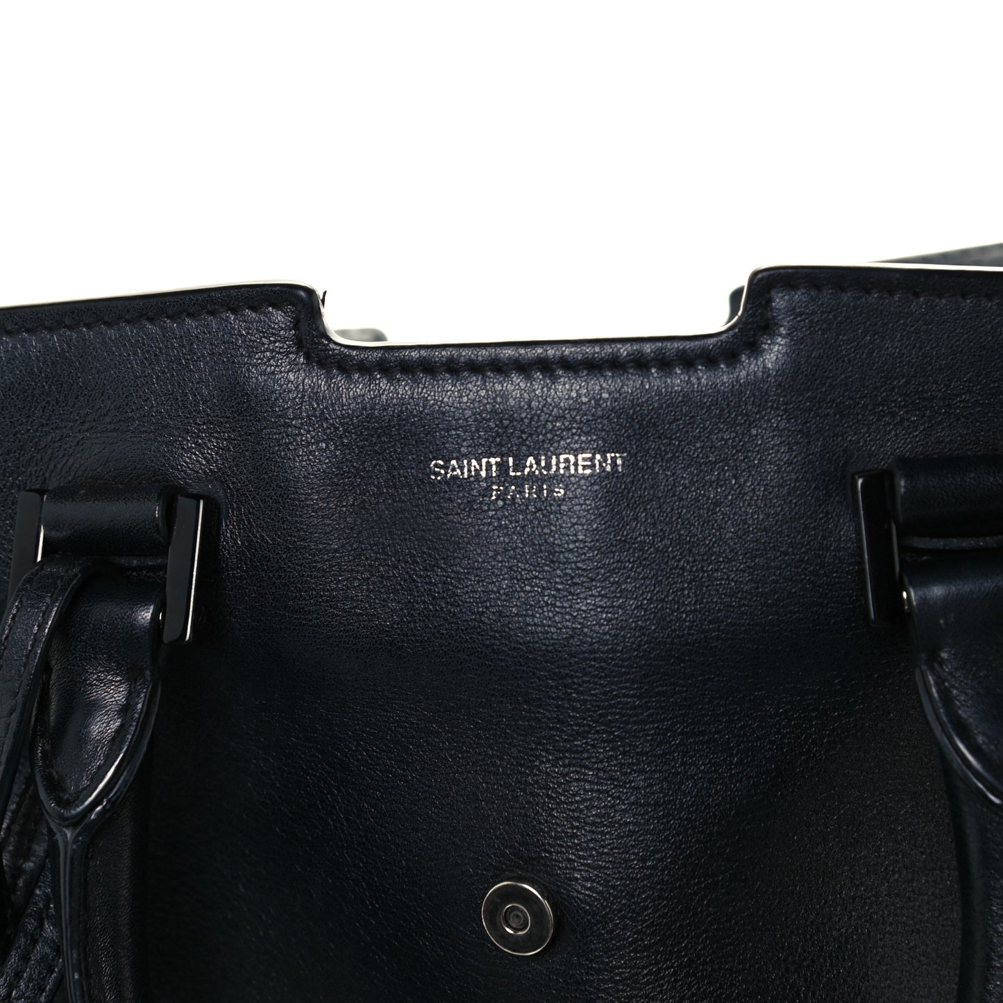 Calfskin Small Monogram Cabas Black