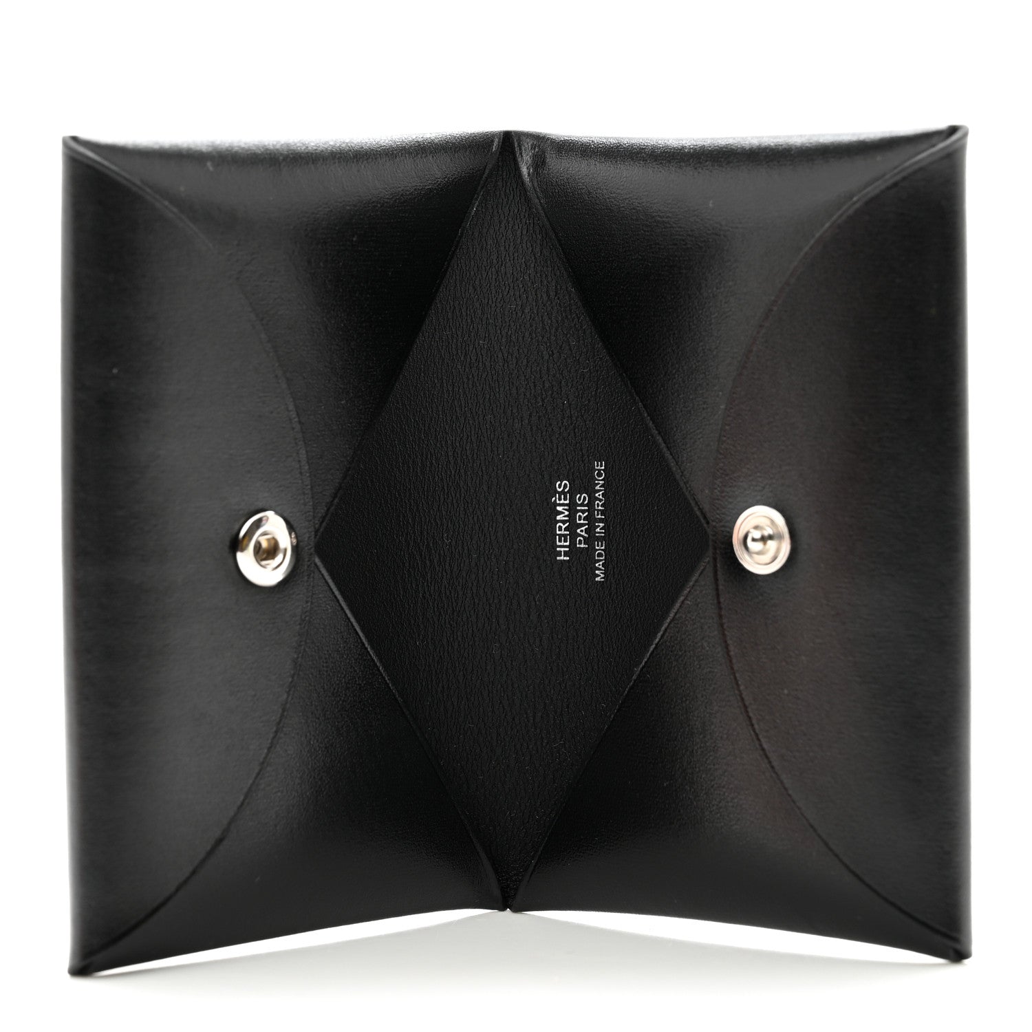 Hermes Box Calvi Card Case Black 5 of 8