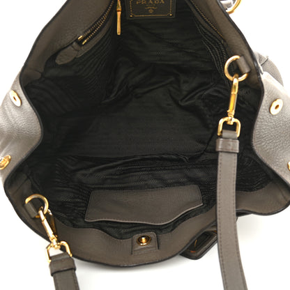 Prada Vitello Daino Tote Argilla 4 of 19