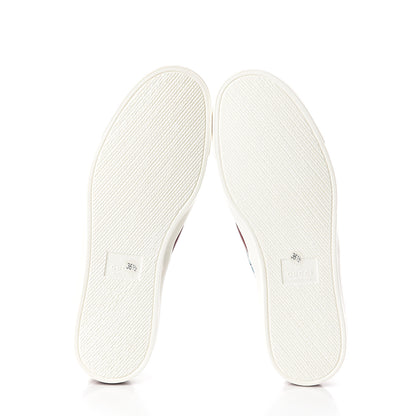 Gucci GG Supreme Monogram Blooms Womens Slip On Sneakers 36.5 Beige Blue Navy Red 7 of 7